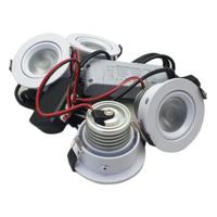 Set 3 x 4 Watt dimbare led inbouwspots Wit - 2700K - thumbnail