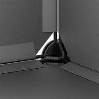 Dierenhok klein 142x74x93 cm polypropeen en staal zwart - thumbnail