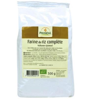 Primeal Volkoren bruine rijstmeel bio 500 Gram