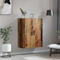 Wandkast Oud hout 69.5 x 34 x 90 cm Bewerkt hout - thumbnail