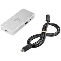 Renkforce RF-PCR-400 Externe geheugenkaartlezer / hub USB-C 3.2 Gen 1, USB-A Zilver - thumbnail