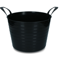 Emmer V-Trug Flexi zwart 40 l - thumbnail