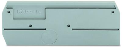 WAGO 880-308 Afsluit- en scheidingsplaat Grijs 100 stuk(s)