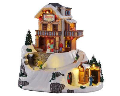 Lemax winterhaus resort bewegend kersthuisje Vail Village 2021