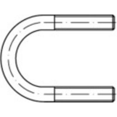 TOOLCRAFT 137787 Rondstaalbeugels Staal thermisch verzinkt 10 stuk(s)