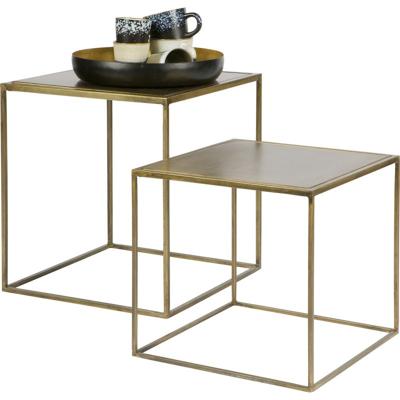 BePureHome Metallic Bijzettafel Set van 2 BePureHome Metallic Bijzettafel Set van 2