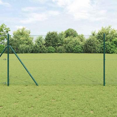 VidaXL Afrasteringspaal groen 10 x 1,4 m (25 x 25 mm gaas)