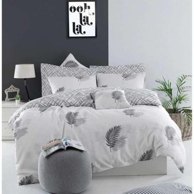 Beddengoedset - 1 dekbedovertrek 220 x 240 cm + 2 kussenslopen 60 x 60 cm - 65% katoen, 35% polyester - Grijs