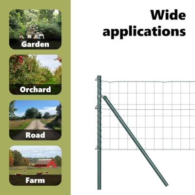 VidaXL Hek met paal groen 0,6 x 10 m staal en pvc