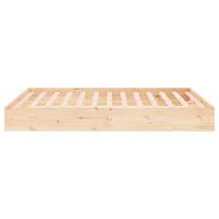 Bedframe zonder matras massief hout 140x200 cm - thumbnail