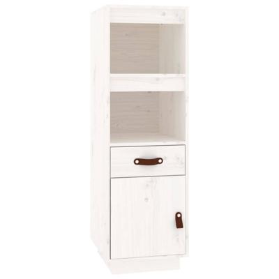 Hoge kast 34x40x108,5 cm massief grenenhout wit Hoge kast 34x40x108,5 cm massief grenenhout wit