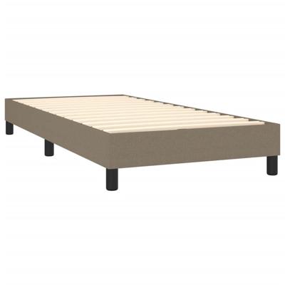 Boxspring met matras stof taupe 80x200 cm - thumbnail
