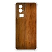 Xiaomi Poco F5 Pro Stevig Telefoonhoesje Donker Hout - thumbnail