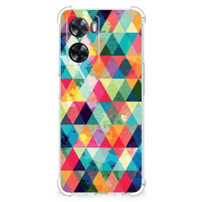 OPPO A57 | A57s | A77 4G Doorzichtige Silicone Hoesje Geruit OPPO A57 | A57s | A77 4G Doorzichtige Silicone Hoesje Geruit