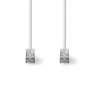 Nedis Cat 8.1 Netwerkkabel | S/FTP | RJ45 Male | RJ45 Male | 5.00 m | Rond | LSZH | Wit | Label - CCGL85520WT50