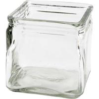 Creativ Company Vierkant glas, h: 10 cm, afm 10x10 cm, 12 stuk/ 1 doos - thumbnail