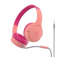 Belkin SoundForm Mini On Ear headset Kabel Pink Volumebegrenzing - thumbnail