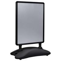 VidaXL Posterstandaard a1 wateranker aluminiumlegering zwart - thumbnail