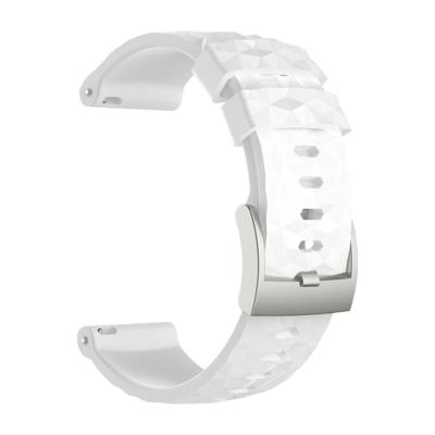 Silicone polsbandje voor vervanging voor SUUNTO Sport Baro (wit)