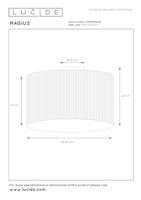 Lucide MAGIUS - Plafonnière - Ø 42 cm - 1xE27 - Naturel - thumbnail