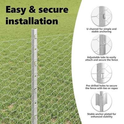 VidaXL Hek met paal zilver 0,6 x 25 m staal