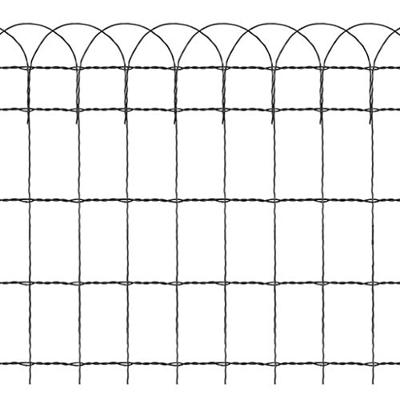 VidaXL Borderafscheiding 10x0,4 m gepoedercoat ijzer
