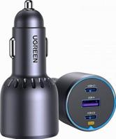 UGREEN 35024 Autolaadstation 75 W USB 2.0 bus A, USB-C bus, USB-C bus Grijs Auto - thumbnail
