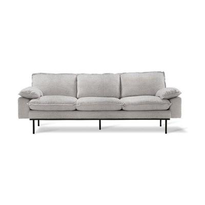 HKliving Retro bank 3-zits Sneak Light Grey