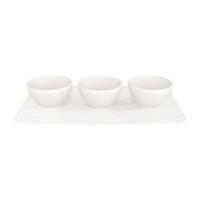 Villeroy & Boch Manufacture Rock Blanc Serveer set 4 delig - thumbnail