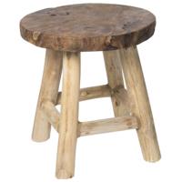 Teak houten kruk klein Eurofleur Aanbieding - Eurofleur aanbieding - thumbnail