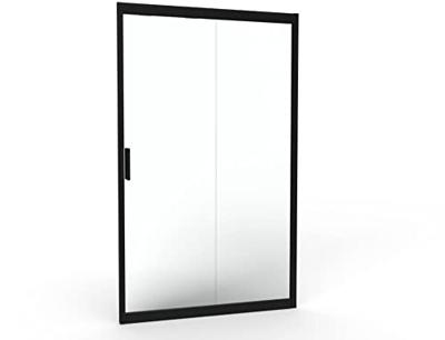 Saqu Sturdy schuifdeur met omkeerbare draairichting incl. antikalk 120x200cm mat zwart