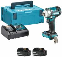 Makita dtw302rtj | accu slagmoersleutel | 18 v | 2 x 5,0 ah accu + snellader | in mbox - thumbnail