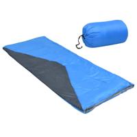 vidaXL Slaapzakken 2 st envelop lichtgewicht 10 ? 1100 g blauw - thumbnail