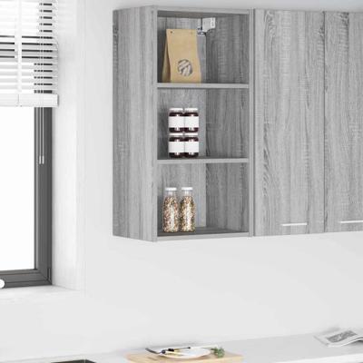 Hangkast Riga Grijs Sonoma 40 x 29,5 x 80 cm Bewerkt hout Hangkast Riga Grijs Sonoma 40 x 29,5 x 80 cm Bewerkt hout