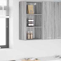 Hangkast Riga Grijs Sonoma 40 x 29,5 x 80 cm Bewerkt hout - thumbnail