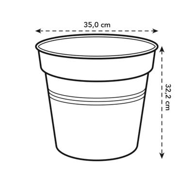 Elho green basics kweekpot 35 cm mild terra Elho green basics kweekpot 35 cm mild terra