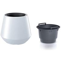 Prosperplast Plantenpot Sevilla - kunststof - wit - D40 cm - thumbnail