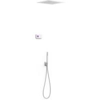 Regendouche set electronisch Tres Shower technology | Inbouw | Thermostaatkraan | 2-weg | Vierkant | Chroom - thumbnail