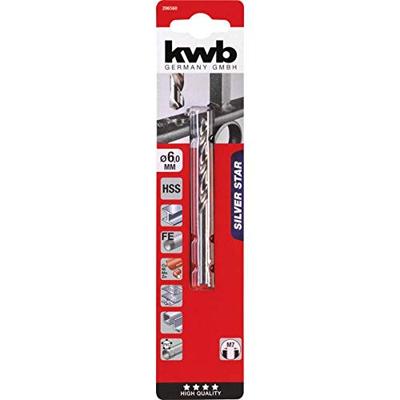 kwb 206560 HSS Metaal-spiraalboor 6 mm Gezamenlijke lengte 93 mm DIN 338 Cilinderschacht 1 stuk(s)