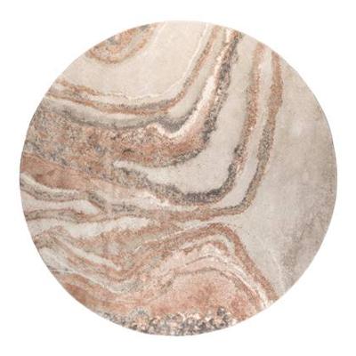 Zuiver Rond Vloerkleed 'Solar' 200cm, kleur Grijs/Bruin