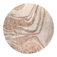 Zuiver Rond Vloerkleed 'Solar' 200cm, kleur Grijs/Bruin - thumbnail