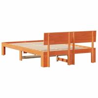 Bedframe Wasbruin 140 x 190 cm Massief grenenhout - thumbnail