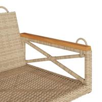 Schommelbank 63x62x40 cm poly rattan beige - thumbnail