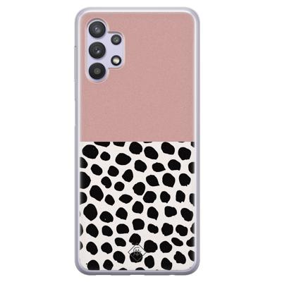 Samsung Galaxy A32 5G siliconen hoesje - Pink dots