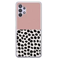 Samsung Galaxy A32 5G siliconen hoesje - Pink dots - thumbnail