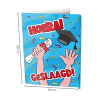Raambord Hoera Geslaagd (60x45cm) - thumbnail
