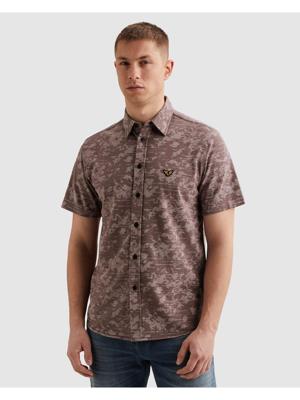 Pme Legend Skynight S/s Aop Desert Flower On Ctn Jersey Pique Overhemd 4323 Moonscape