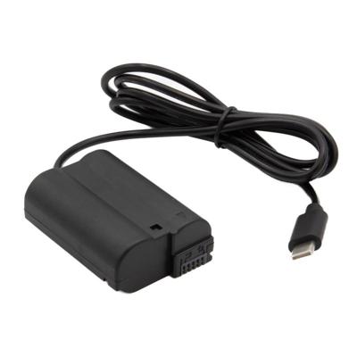 ChiliPower EP-5B dummy accu USB-C adapterset voor Nikon, accutype EN-EL15