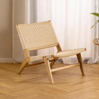 Bendt Fauteuil 'Rodrigues' Eiken / Gevlochten touw - thumbnail