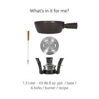 BOSKA - Nero - Kaasfondueset 1,30L - thumbnail